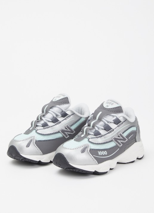 New Balance Sneaker van mesh met logo - voorkant 4 grijs
