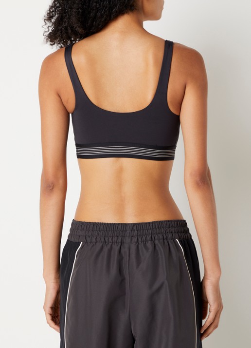 New Balance Sport bh met light support en uitneembare vulling - achterkant 4 antraciet