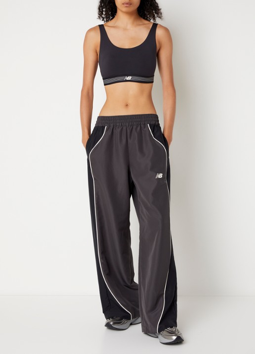 New Balance Sport bh met light support en uitneembare vulling - voorkant 2 antraciet