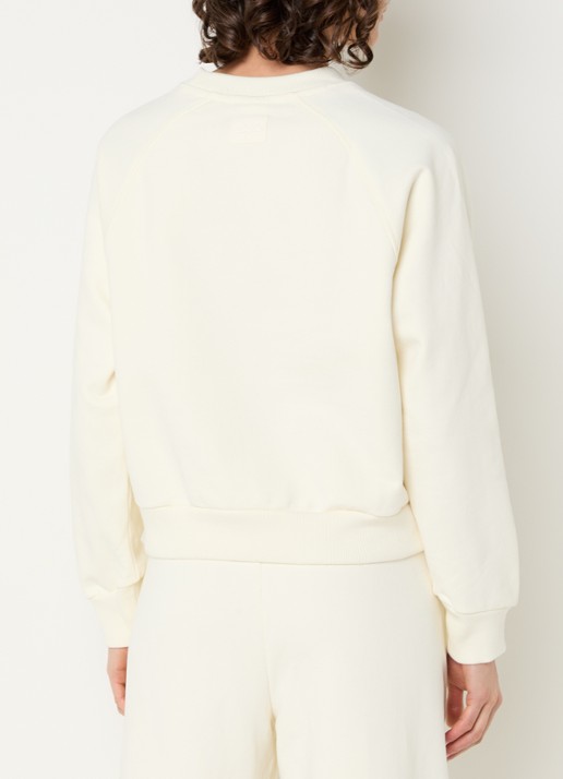New Balance Sweater met logo - achterkant 4 gebroken wit