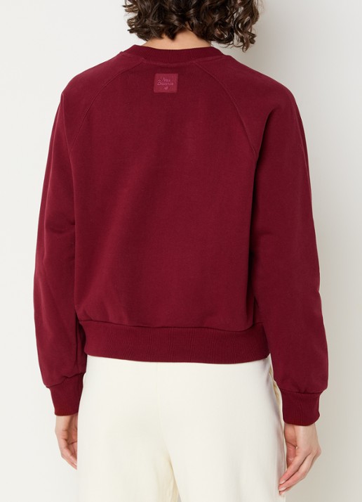New Balance Sweater met logo - achterkant 4 donkerrood