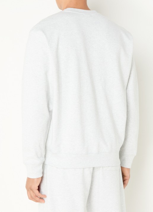 New Balance Sweater met logoborduring - achterkant 2 lichtgrijs