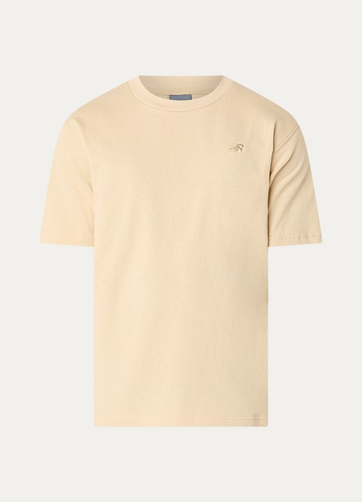 New Balance T-shirt met logo - voorkant creme
