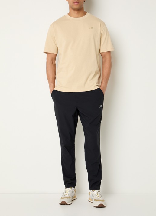 New Balance T-shirt met logo - voorkant 2 creme