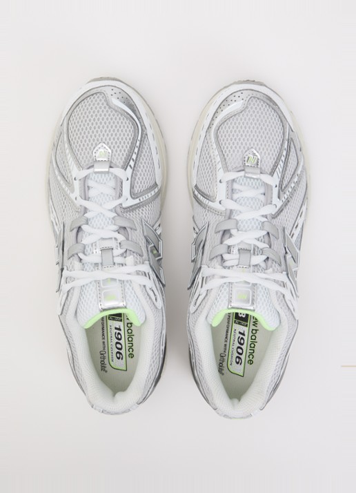 New Balance U19063NQ sneaker met logo en details van leer  - detail 4 grijs