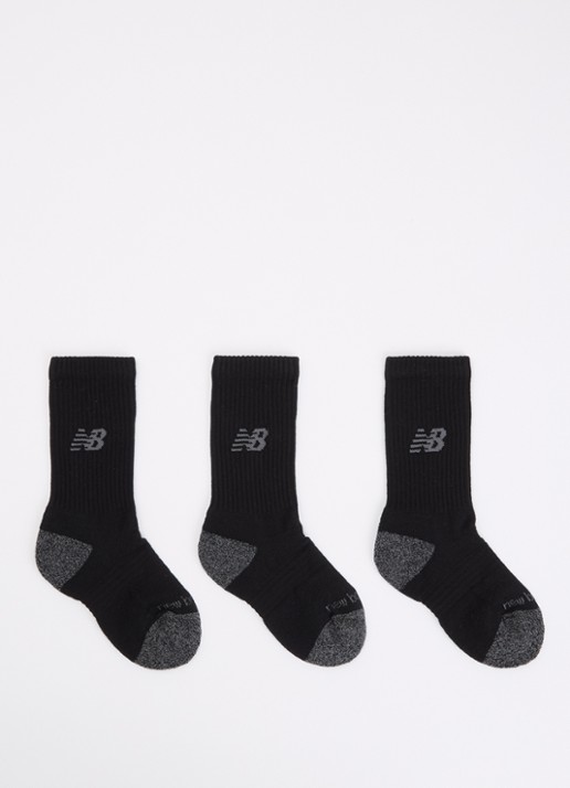New Balance Youth Active sokken met logo in 3-pack