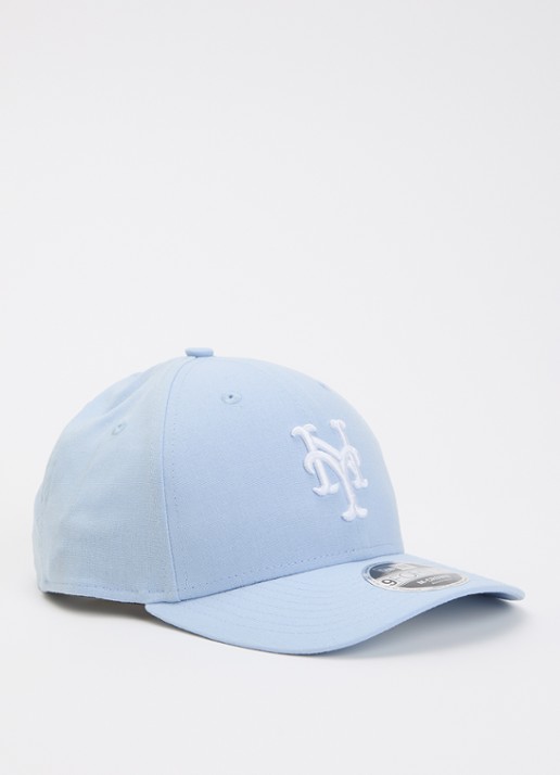 New Era 9Forty pet in linnenblend met logoborduring