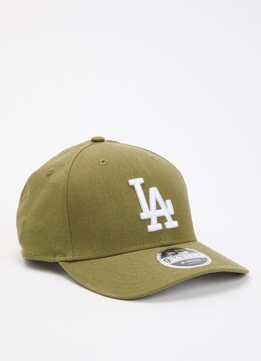 New Era 9Forty pet in linnenblend met logoborduring