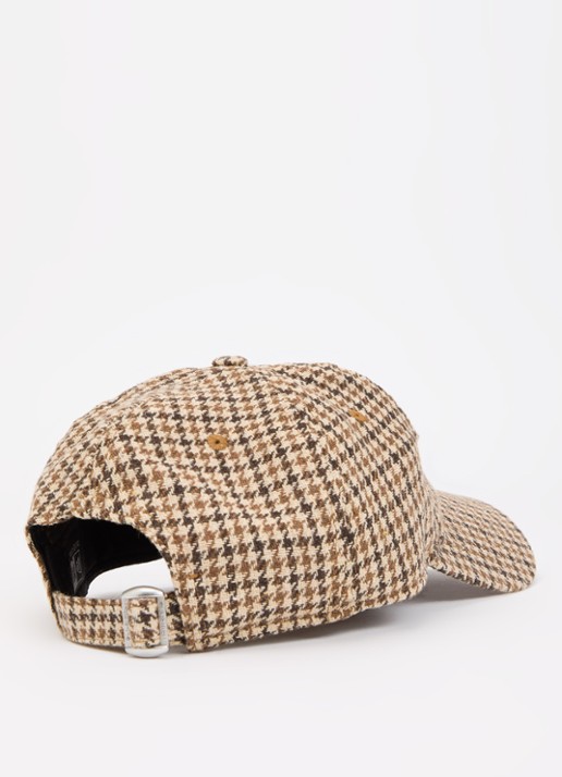 New Era  Pet met pied-de-poule dessin en New York Yankees borduring - detail 2 lichtbruin