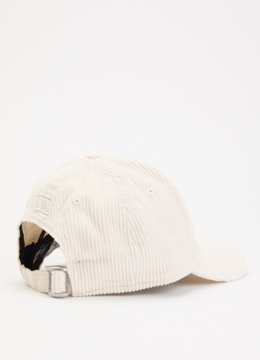 New Era Pet van corduroy met logoborduring - detail 2 beige