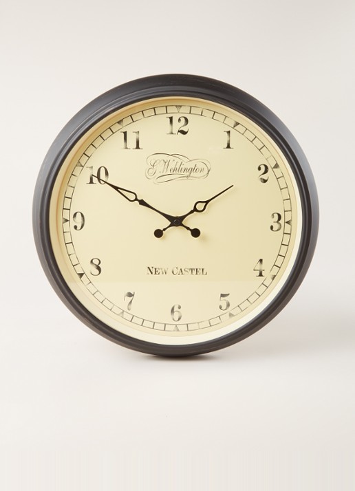 NeXtime Aaltje wandklok 35 cm - voorkant 7 gebroken wit