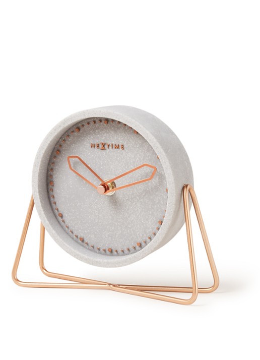 NeXtime Cross tafelklok - voorkant lichtgrijs