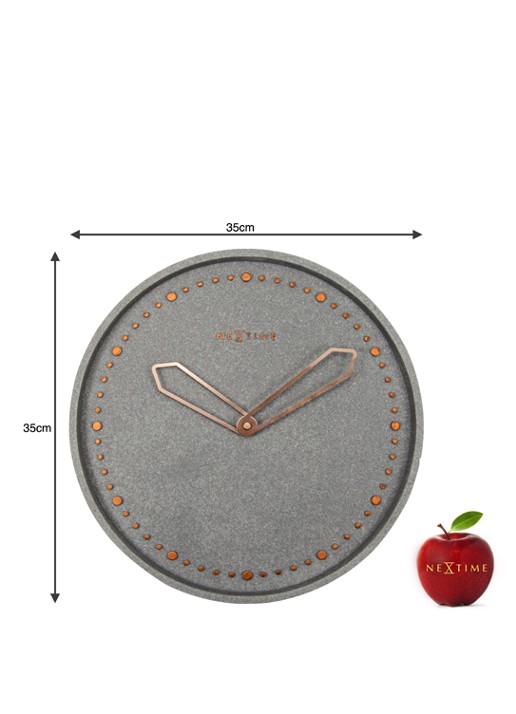 NeXtime Cross wandklok 35 cm - detail 6 grijs