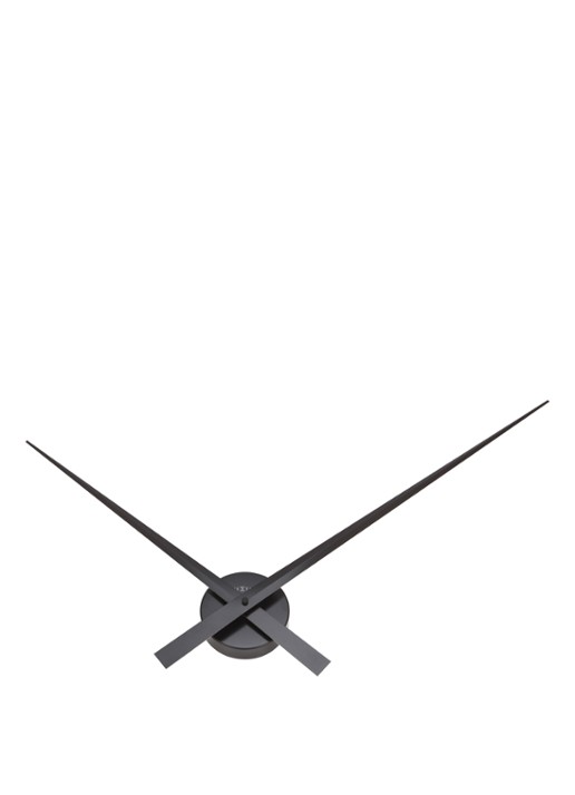 NeXtime Hands wandklok  - detail zwart