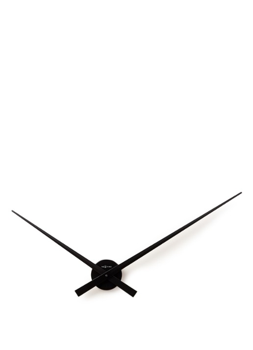 NeXtime Hands wandklok  - voorkant 6 zwart