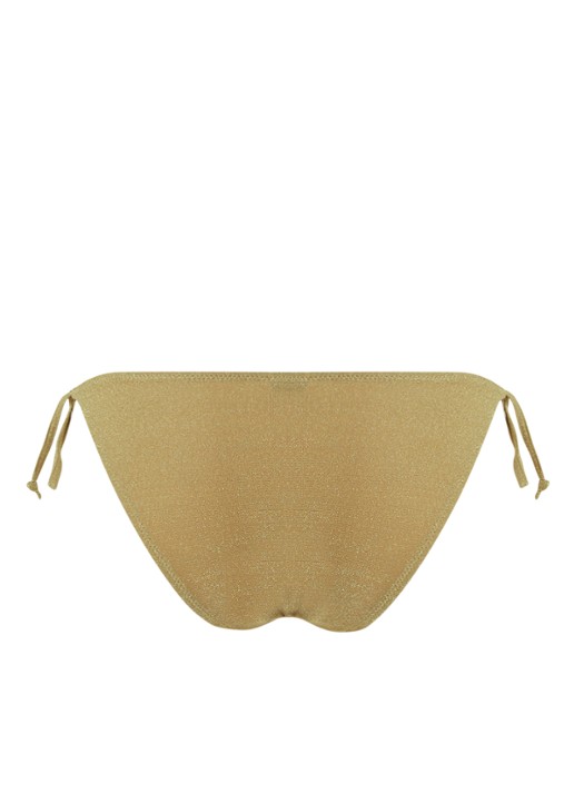 Nice tanga bikinislip met lurex - achterkant khaki