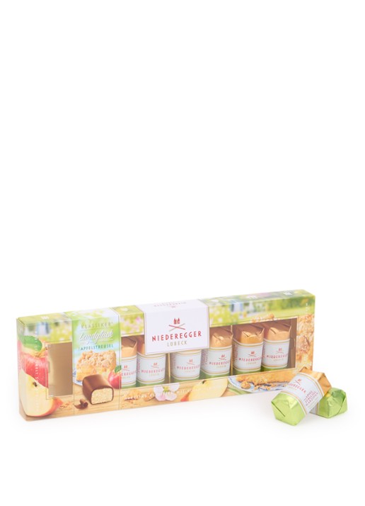 Niederegger Marsepein Appel Kruimel chocolade bonbons 8 stuks