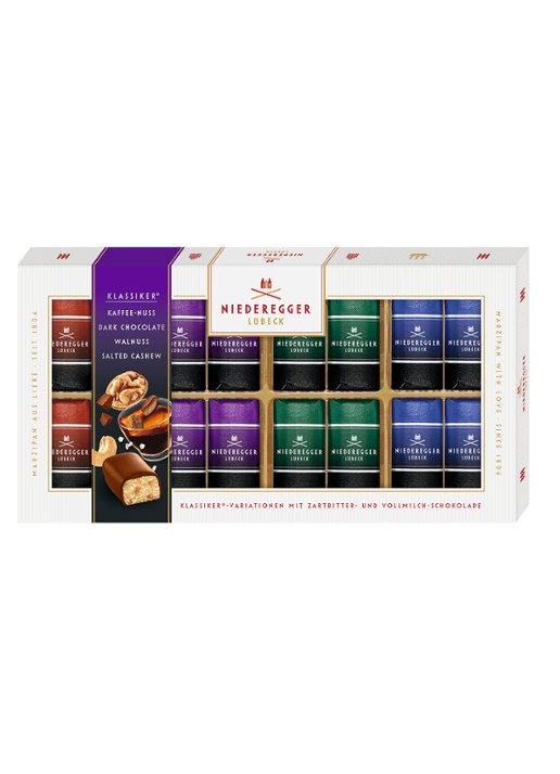 Niederegger Marsepein Klassiek Puur chocolade bonbons 16 stuks - voorkant undefined