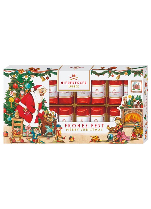 Niederegger Marsepein Klassieker puur Kerstdoos 200g - voorkant undefined