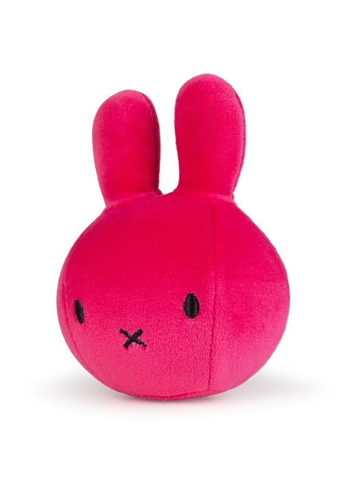 Nijntje Knuffel knijpbal 9 cm - detail fuchsia