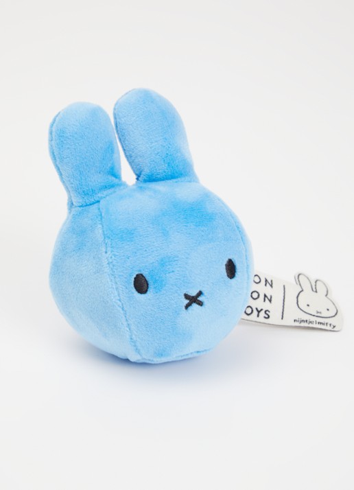 Nijntje Knuffel knijpbal 9 cm - detail 2 blauw