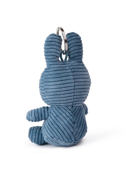 Nijntje Miffy Dutch Denim knuffel 23 cm - achterkant 2 staalblauw