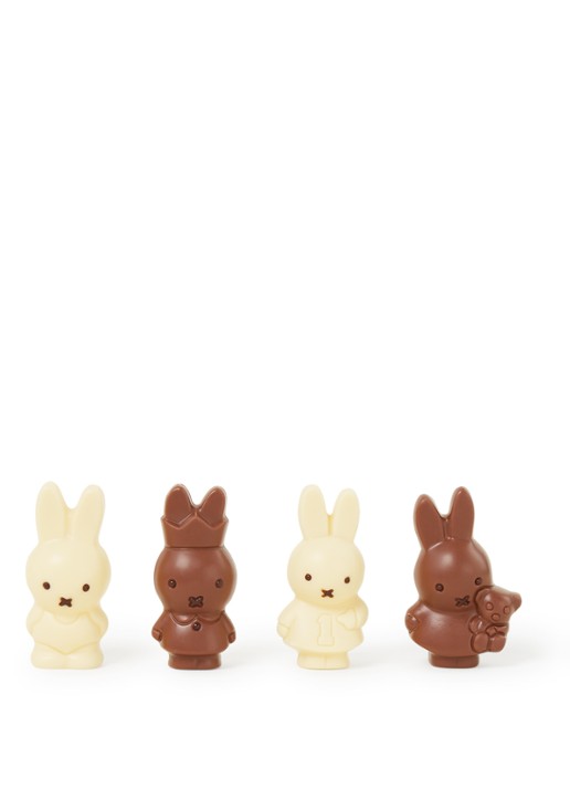Nijntje Mini Nijntje chocolade 4 stuks - voorkant bruin