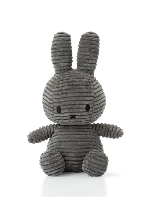 Nijntje Nijntje konijn knuffel 24 cm - voorkant donkergrijs