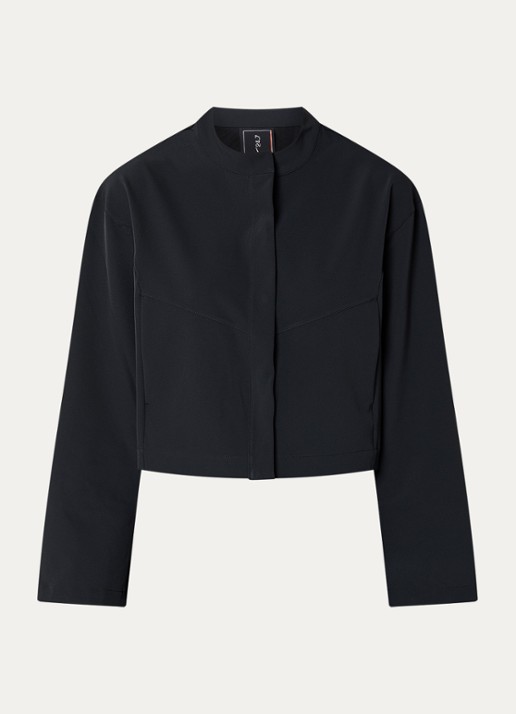 Nike 24.7 jack met steekzakken - voorkant 3 zwart