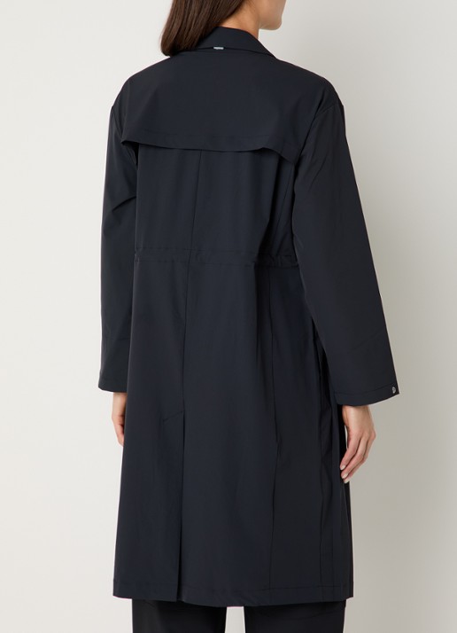Nike 24.7 trenchcoat met trekkoord en steekzakken - achterkant 4 zwart