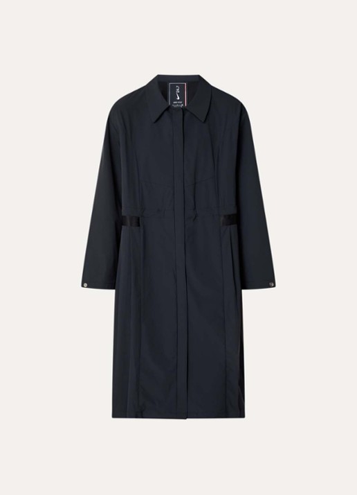 Nike 24.7 trenchcoat met trekkoord en steekzakken - voorkant zwart