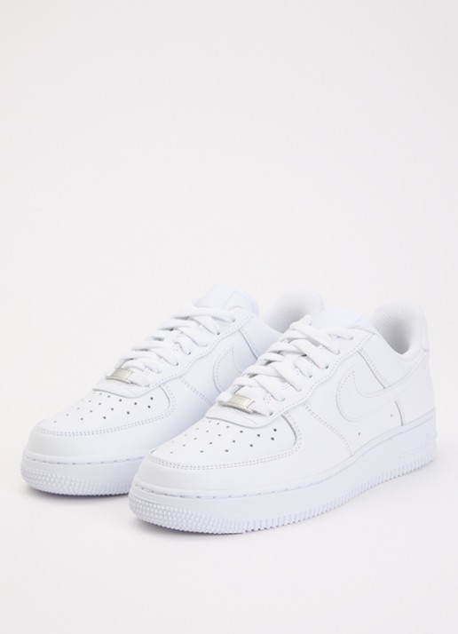 Nike Air Force 1 '07 sneaker van leer - detail wit