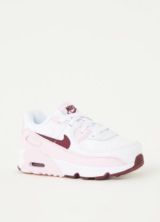 Nike Air Max 90 sneaker met logo  - voorkant 3 wit