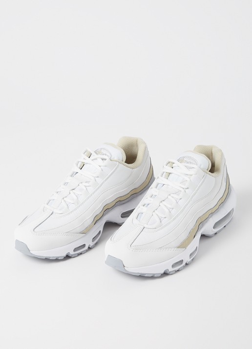 Nike Air Max 95 sneaker met leren details  - detail 2 wit