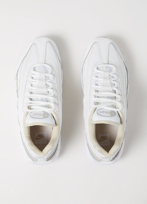 Nike Air Max 95 sneaker met leren details  - detail 4 wit