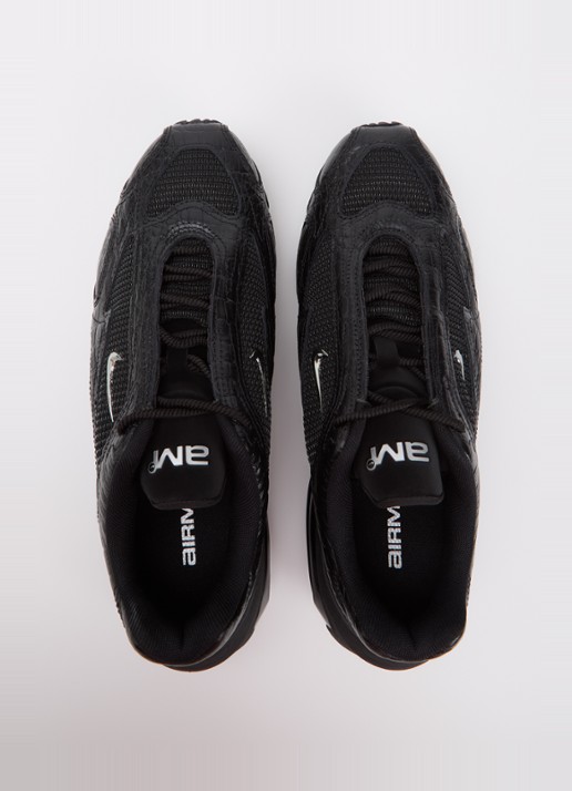 Nike Air Max Muse sneaker met mesh details en crocostructuur - detail 2 zwart