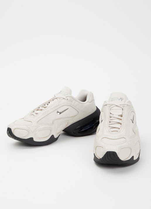Nike Air Max Muse sneaker met mesh details en crocostructuur - detail beige