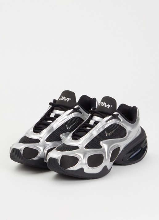 Nike Air Max Muse sneaker met mesh details en metallic finish - detail 2 zwart