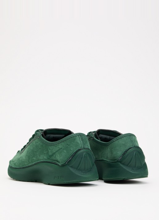Nike Air Superfly sneaker van leer met structuur - achterkant 5 groen