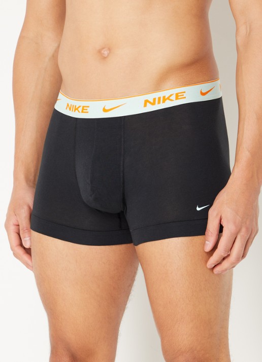 Nike Boxershorts met logoband in 3-pack - detail zwart