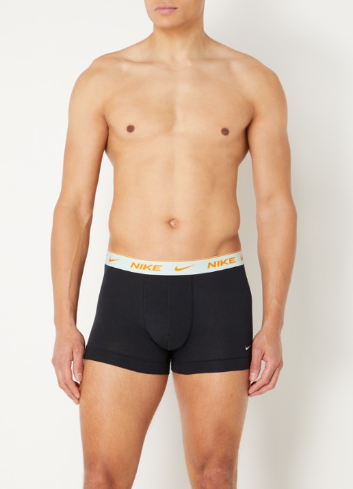 Nike Boxershorts met logoband in 3-pack - voorkant 4 zwart