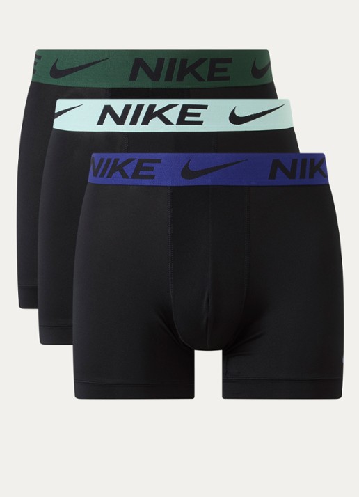 Nike Boxershorts met logoband in 3-pack - voorkant zwart