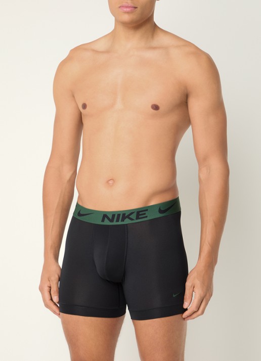 Nike Boxershorts met logoband in 3-pack - voorkant 2 zwart