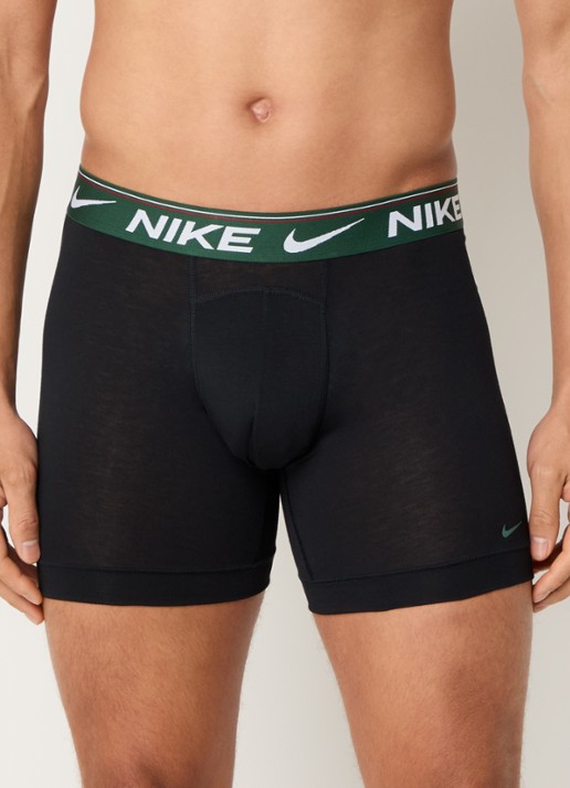Nike Boxershorts met logoband in 3-pack - voorkant 2 zwart