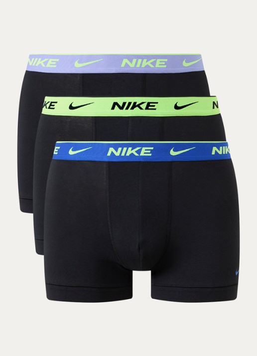 Nike Boxershorts met logoband in 3-pack - voorkant 2 zwart