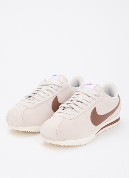 Nike Cortez LT sneaker van suède - detail 2 beige