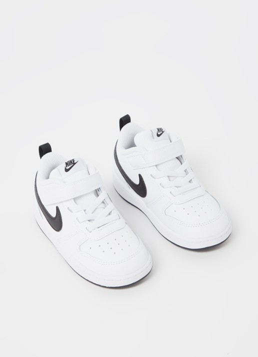 Nike Court Borough sneaker van leer - voorkant 2 wit