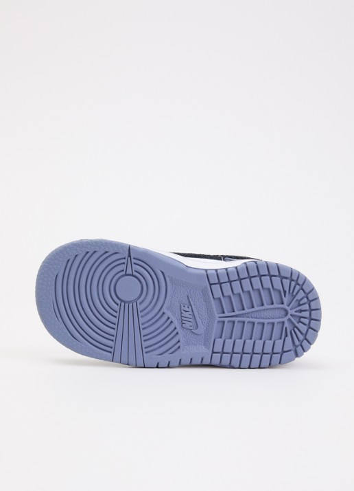 Nike Dunk Low sneaker met leren details - detail 4 zwart