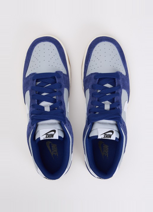 Nike Dunk Low sneaker met suède details - detail 3 royalblauw