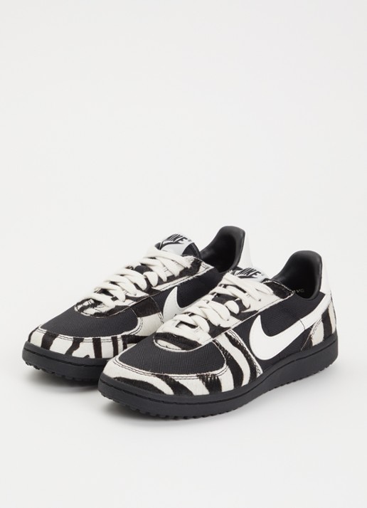 Nike Field General sneaker met dierenprint - detail zwart